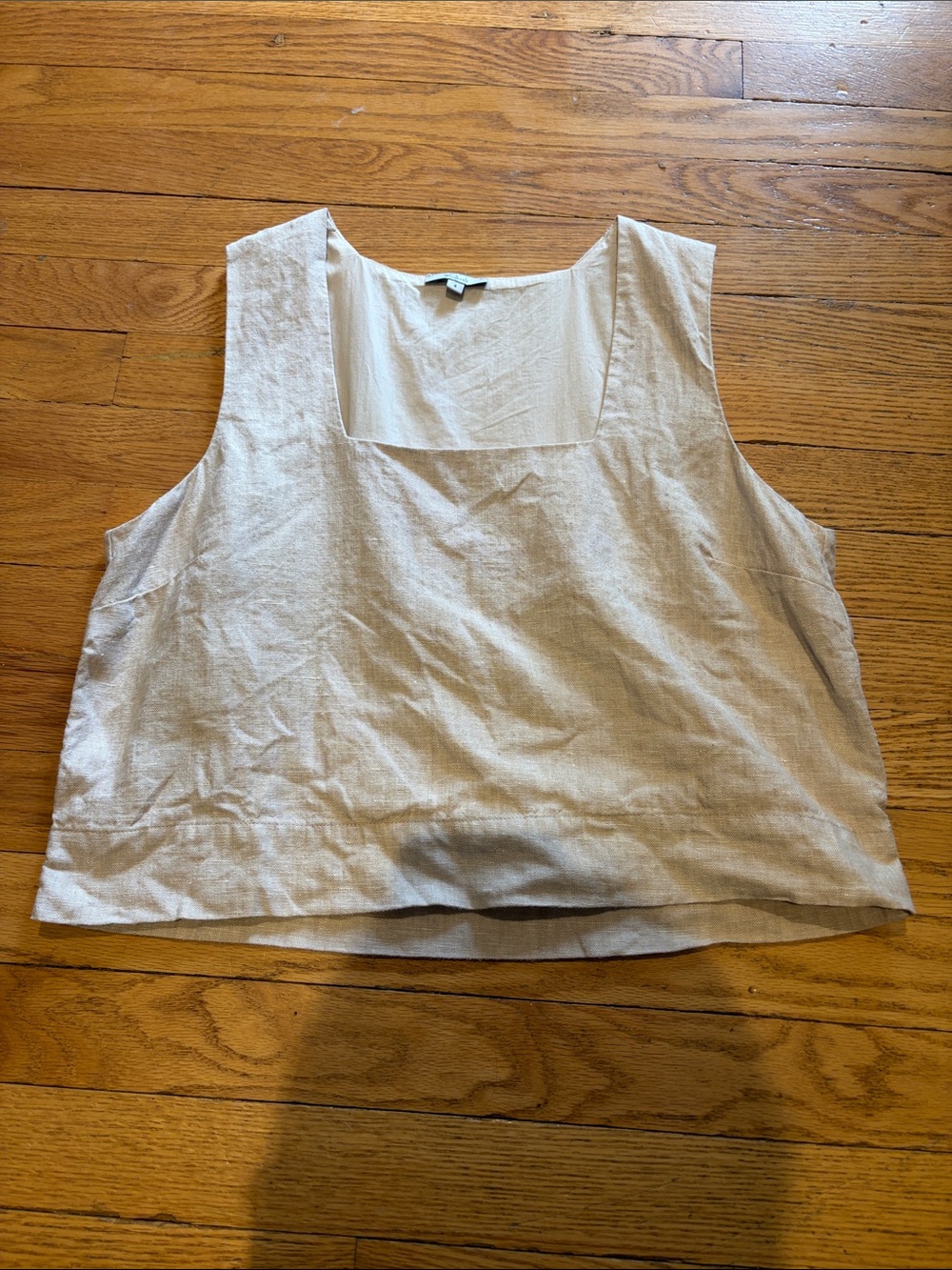 Women’s Rails Heathered Flax Akira Square-Neck Linen Tank. Size S